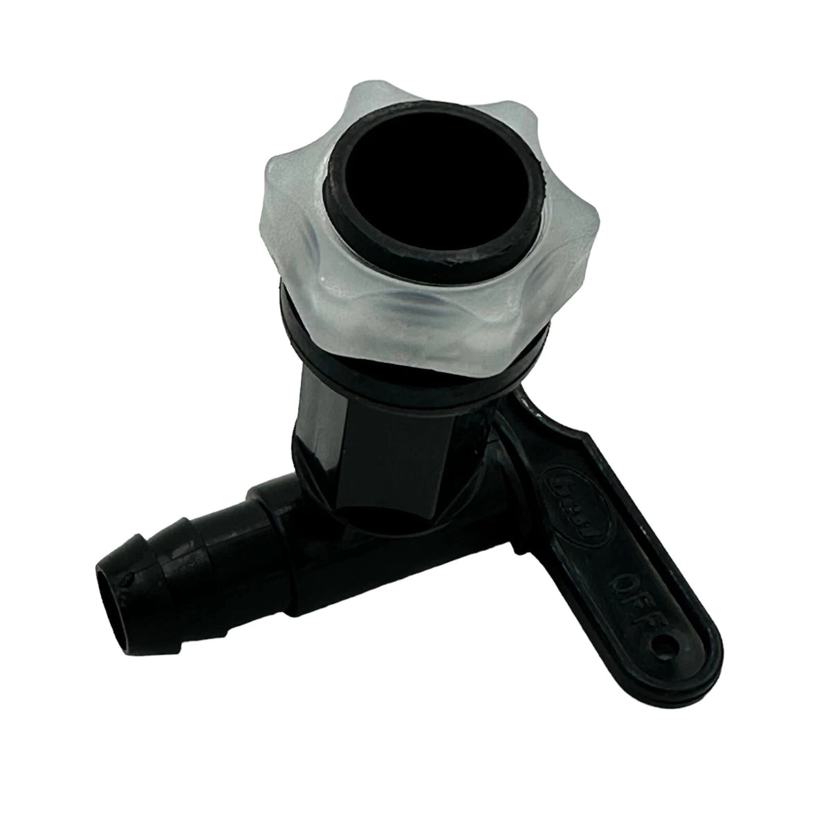 Water Butt Rain Collection Barrel Tap With Nut, Black Plastic Push-Fit Merriway – product image 3