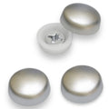 Shower Screw Cover Caps Satin Chrome Plated 10/12g CSK Washer Screws Fixings – product image 1