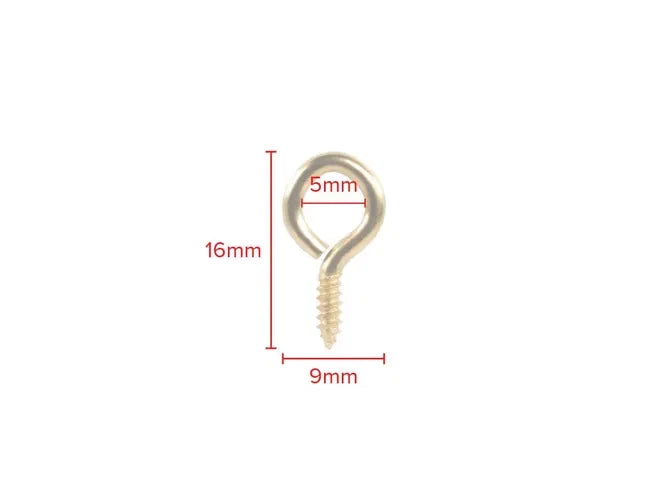 Screw Hooks Eyes Brass Eye Picture Frame Hanging 12 × 00 14 × 1 16 × 1 20 × 2 25 × 4 30 × 6 – product image 14