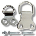 Nickel Double D-Ring Hangers – Small or Large, Screws Optional