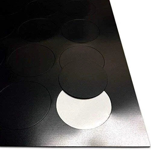 Magnetics Self Adhesive Dots 20mm White back Flexible Magnetic 119 A4 Sheet .85 – product image 2