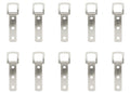 Nickel 84mm Mirror & Frame D-Ring Hangers – 15kg, 10 Pack
