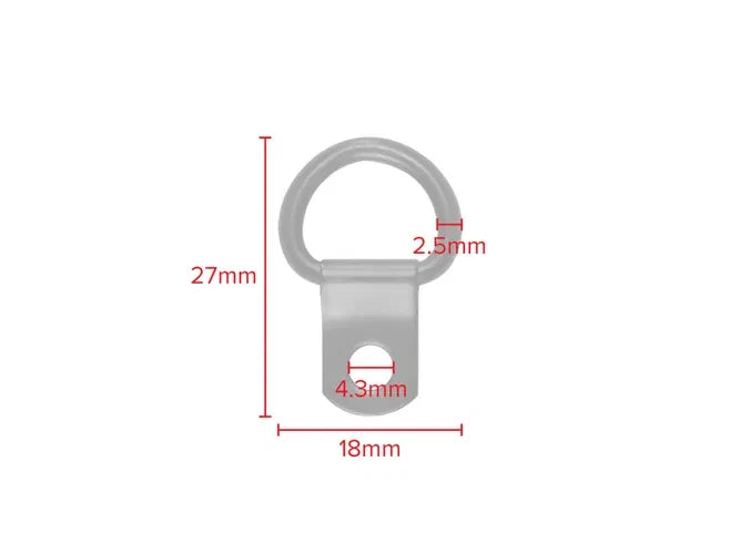 D-Rings Picture Framing Classic Black Single Optional Screws Frame Canvas Hanging – product image 4