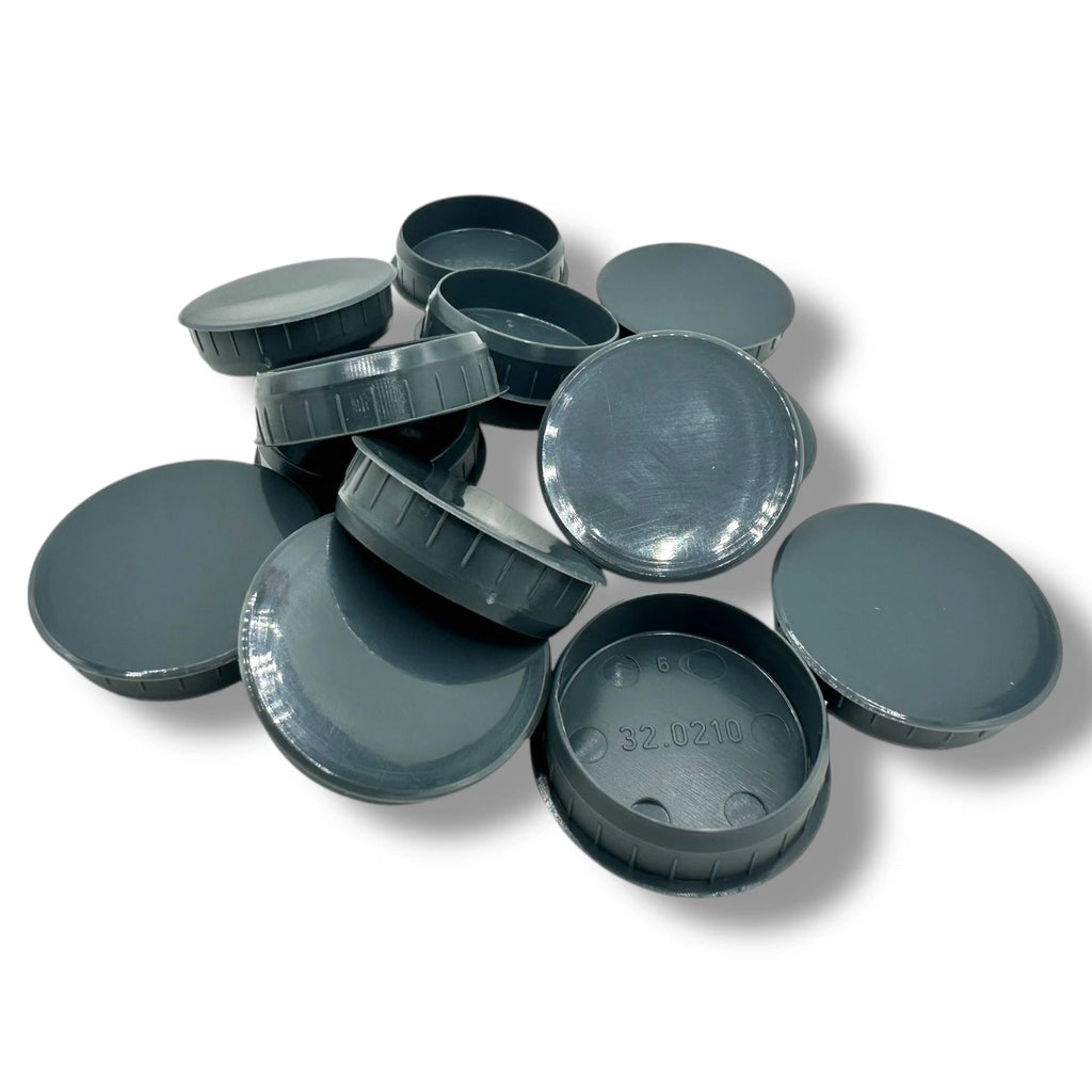 Cover Cap Hinge Hole Dark Grey 35mm Blanking Bung Kitchen Bedroom Cabinet Door – product image 1
