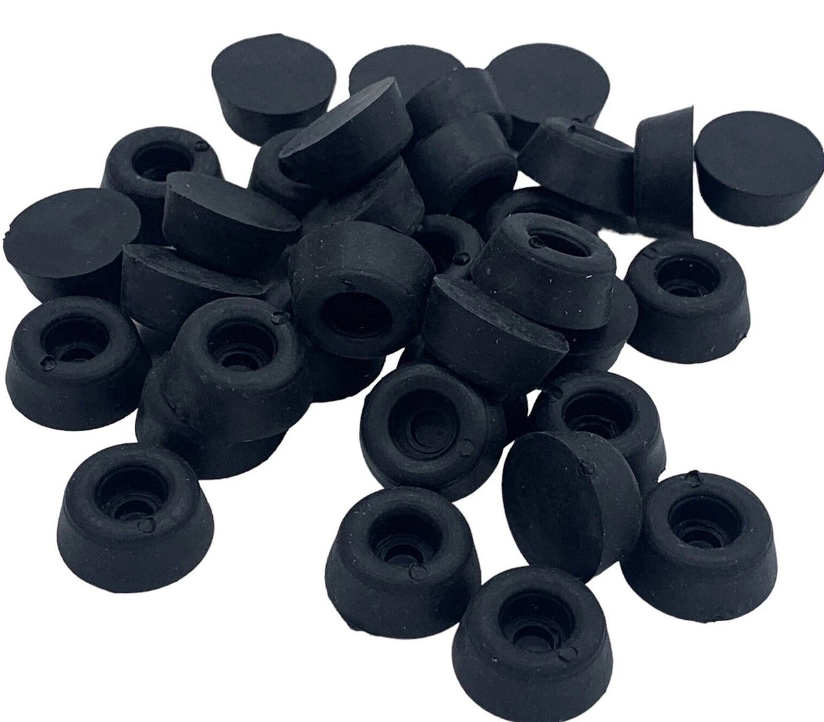 Rubber Toilet Seat Buffer 19mm Pads Pack SMALL Bathroom Round Stop Seat Black – product image 6