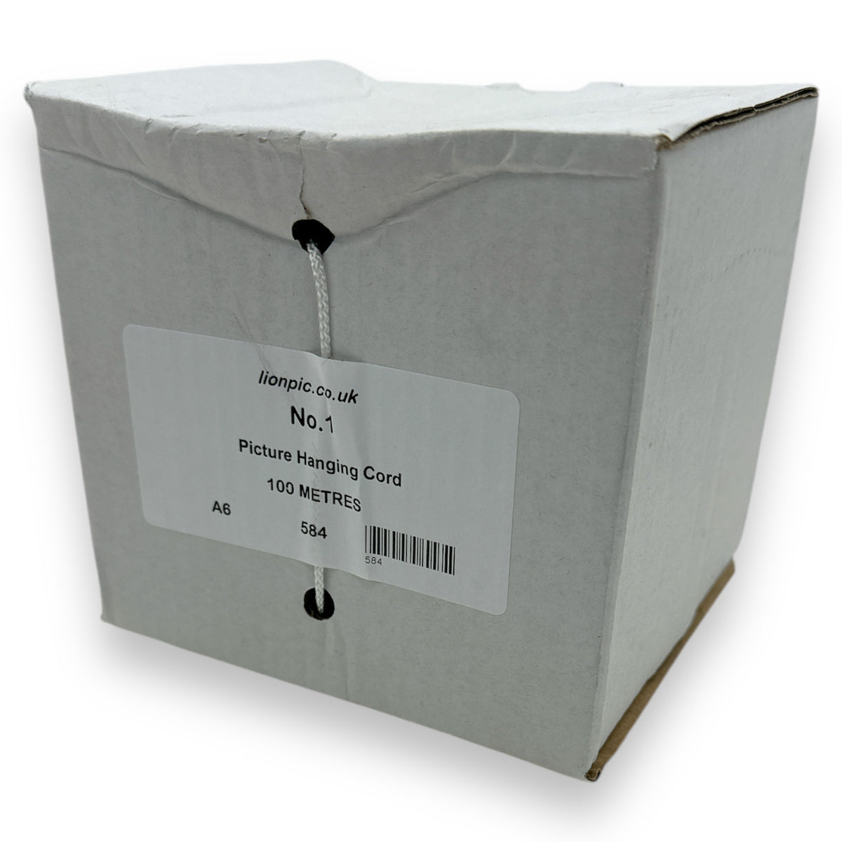 White Low-Stretch Picture Hanging Cord – 100m, No.1–No.5 – product image 8
