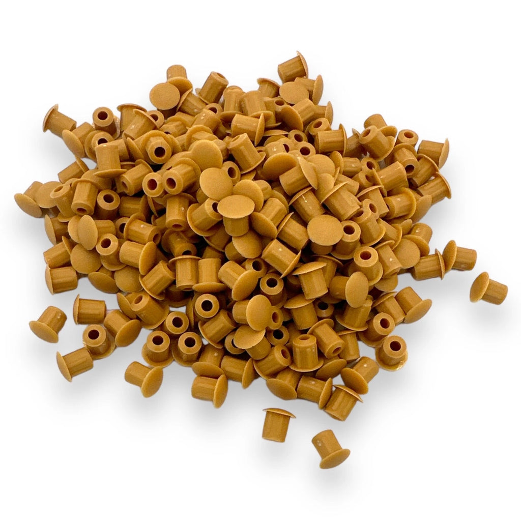 Honeymaple Brown 5mm Holefix push-fit drill hole cover caps