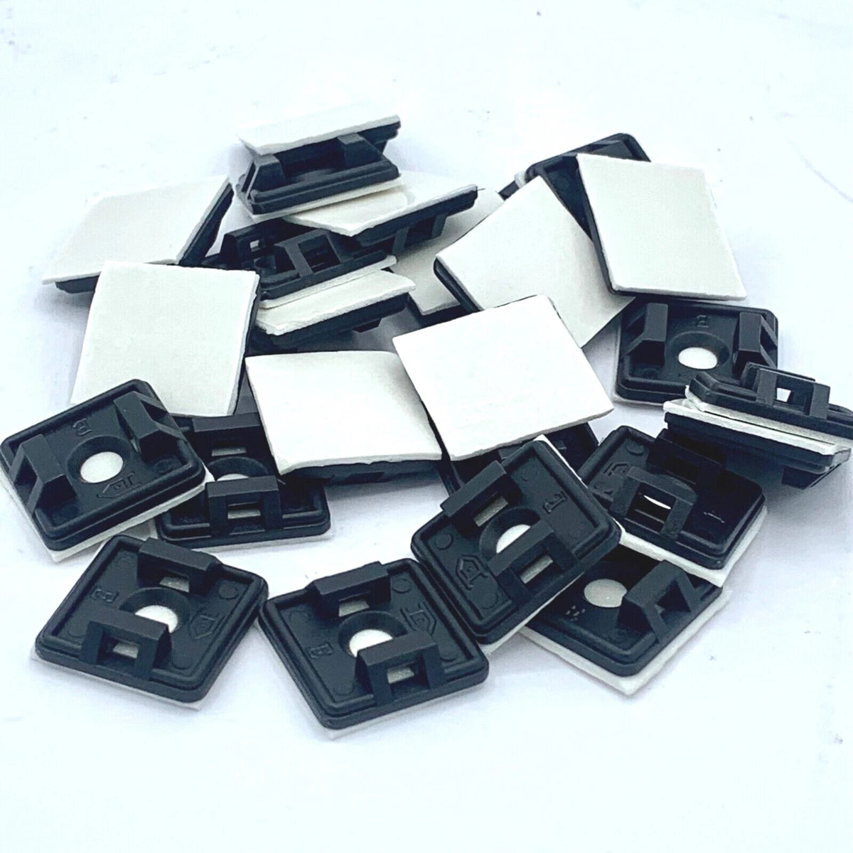 Cable Tie Mounts Clips 19mm Self Adhesive Wire Cable Conduit Tubing Cable Ties – product image 1