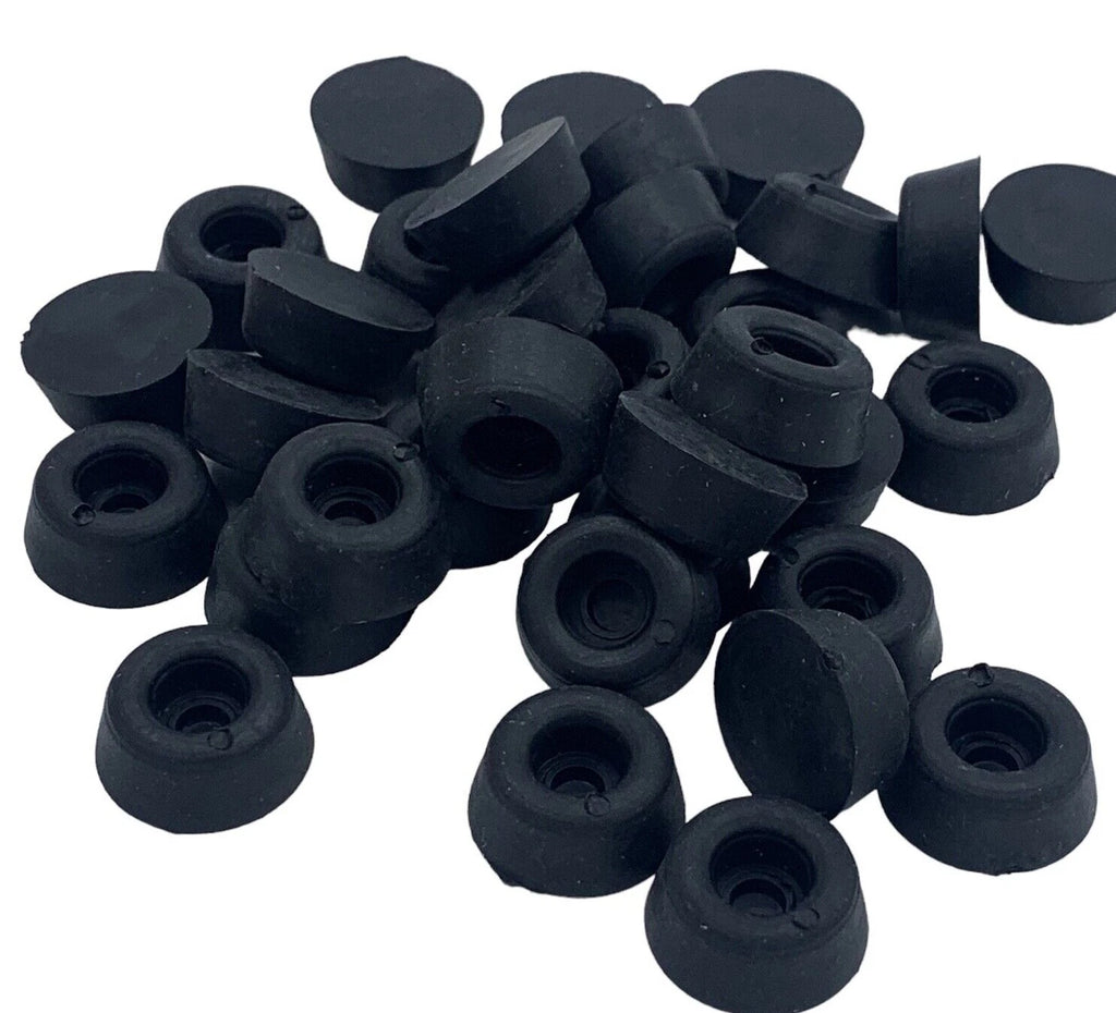 Rubber Toilet Seat Buffer 19mm Pads Pack SMALL Bathroom Round Stop Seat Black – product image 8