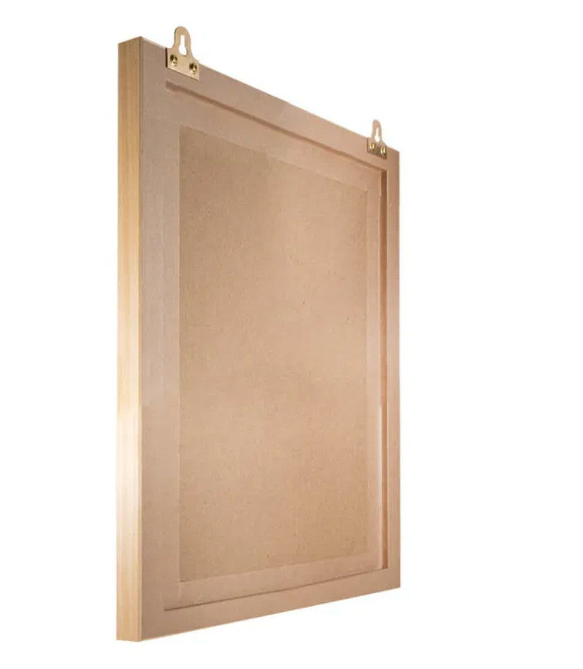 Brass-Plated Keyhole Mirror Plates – 32mm – product detail 4