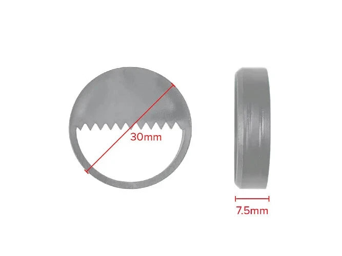 Hanger Sawtooth Insert Black 30mm × 7.5mm Plastic - Push into hole - Block Mount – product image 4