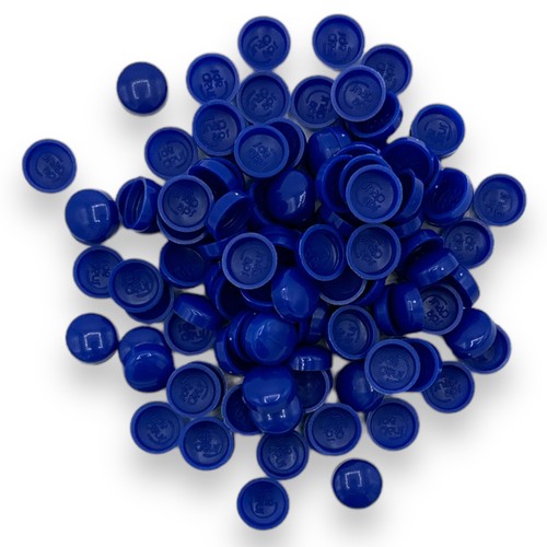 Space Blue Matt 10/12g Snap-Caps screw cover caps