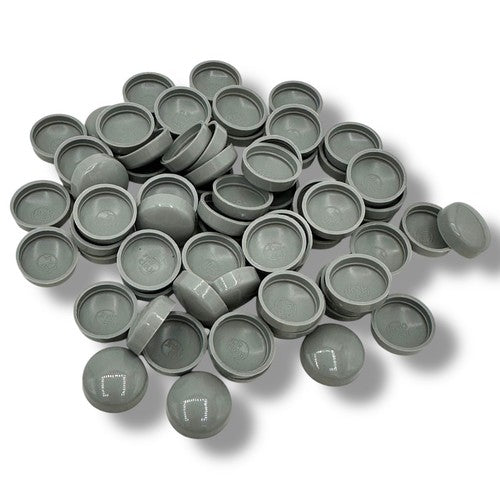 Fog grey Gloss Snap-Caps™ Screw Cover Caps – 10/12g, 16.1mm