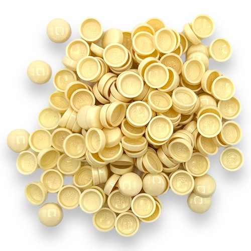 Antique White Gloss Snap-Caps™ Screw Cover Caps – 10/12g, 16.1mm